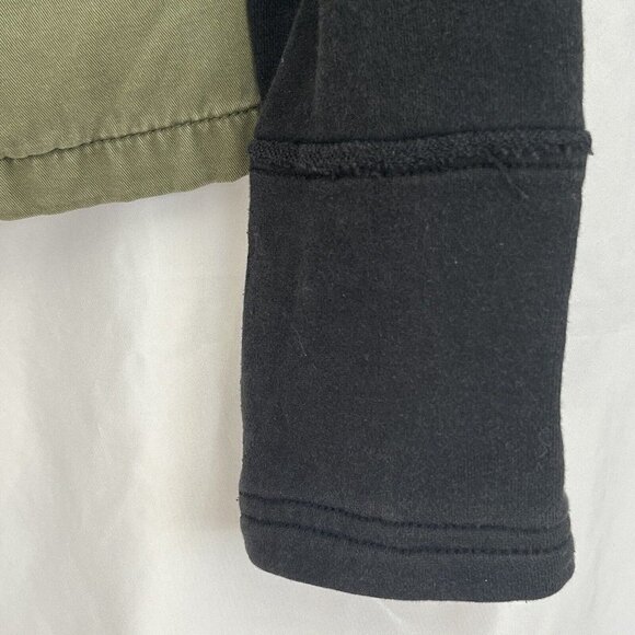 Sebby Military Utility Jacket Sweatshirt Medium Olive Army Green 90s Grunge - Picture 11 of 16